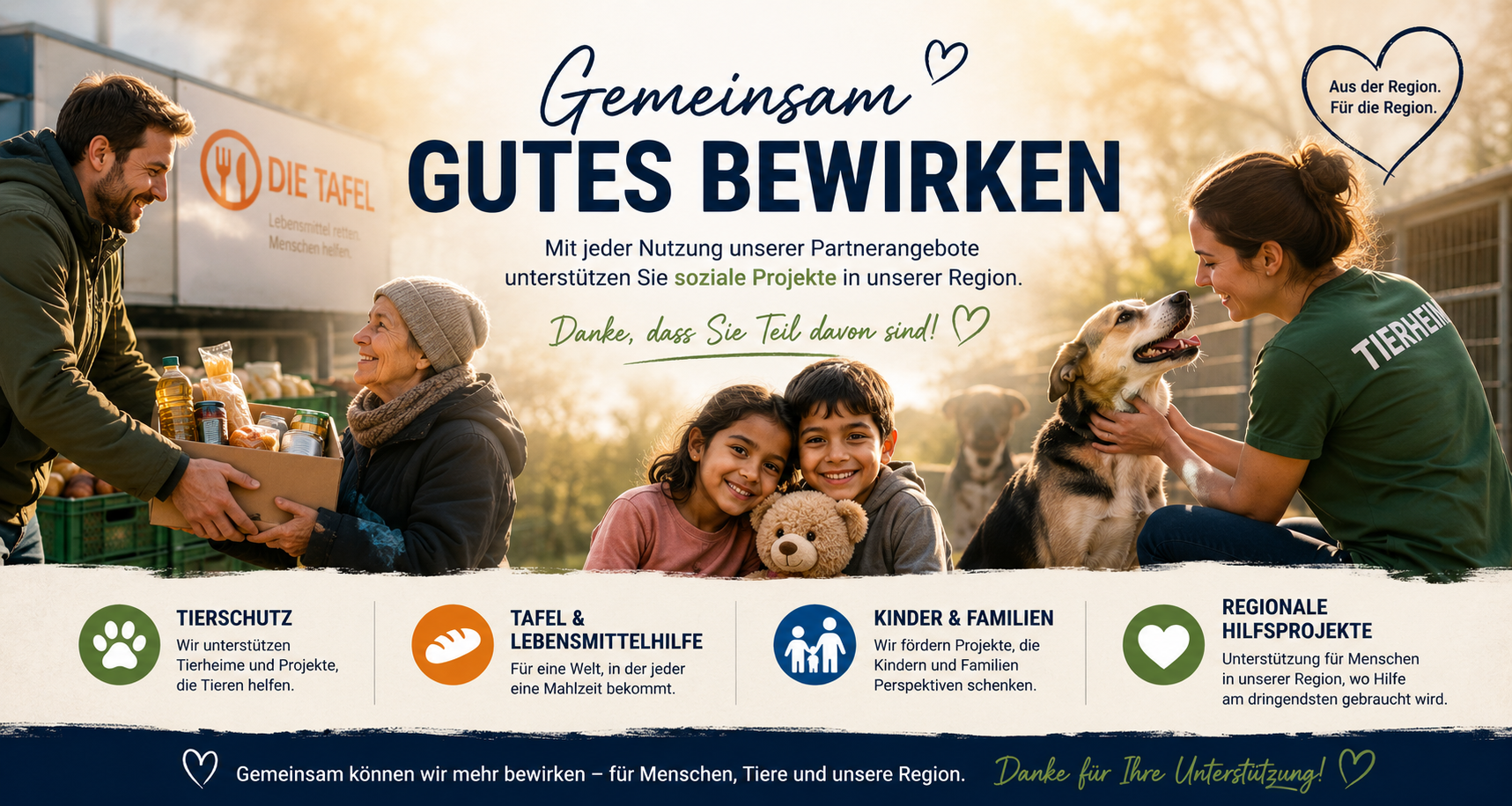 Gemeinsam Gutes bewirken
